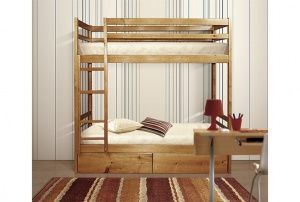 Кровать двухъярусная из массивной древесины Классика в Верхней Салде - verhnyaya-salda.ok-mebel.com | фото 1