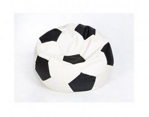 Кресло-мешок Мяч малый бело-черное в Верхней Салде - verhnyaya-salda.ok-mebel.com | фото 1