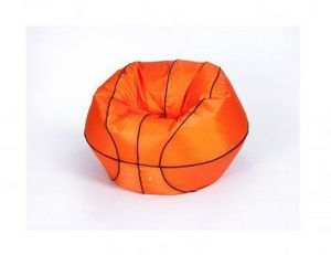 Кресло-мешок Баскетбольный мяч малый оранжево-черное в Верхней Салде - verhnyaya-salda.ok-mebel.com | фото 2