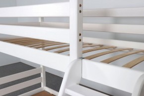 АДЕЛЬ Кровать двухъярусная с наклонной лестницей (белый) в Верхней Салде - verhnyaya-salda.ok-mebel.com | фото 6