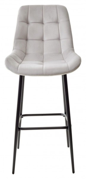 Барный стул ХОФМАН, цвет H-09 Светло-серый, велюр / черный каркас М-City в Верхней Салде - verhnyaya-salda.ok-mebel.com | фото 5