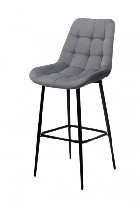 Барный стул ХОФМАН, цвет H-14 Серый, велюр / черный каркас М-City в Верхней Салде - verhnyaya-salda.ok-mebel.com | фото 1