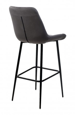 Барный стул ХОФМАН, цвет H-14 Серый, велюр / черный каркас М-City в Верхней Салде - verhnyaya-salda.ok-mebel.com | фото 4