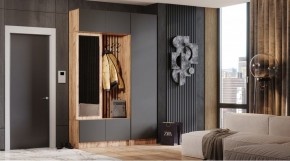 БАВАРИЯ Прихожая (дуб вотан/графит) в Верхней Салде - verhnyaya-salda.ok-mebel.com | фото