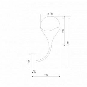 Бра Eurosvet Calyx 60168/1 латунь в Верхней Салде - verhnyaya-salda.ok-mebel.com | фото 3