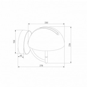 Бра Eurosvet Emisfero 50083/1 LED золото в Верхней Салде - verhnyaya-salda.ok-mebel.com | фото 3
