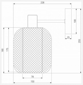 Бра Eurosvet Voile 30191/1 черный в Верхней Салде - verhnyaya-salda.ok-mebel.com | фото 4