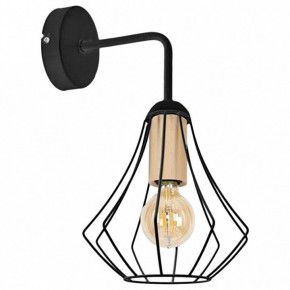 Бра Imex MD.9051 MD.9051-1-W-BK+WOOD в Верхней Салде - verhnyaya-salda.ok-mebel.com | фото