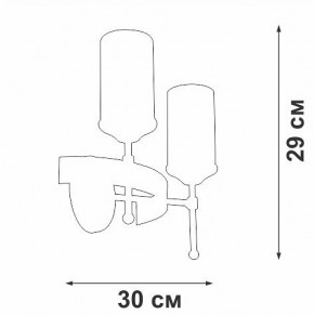 Бра Vitaluce V1813 V1813-7/2A в Верхней Салде - verhnyaya-salda.ok-mebel.com | фото 2