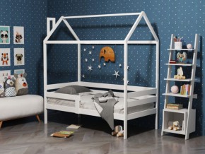 Детская кровать-домик из массива березы Соня-6 (Неокрашенный массив) в Верхней Салде - verhnyaya-salda.ok-mebel.com | фото