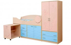 Набор мебели для детской Юниор -12.2 (700*1860) МДФ матовый в Верхней Салде - verhnyaya-salda.ok-mebel.com | фото