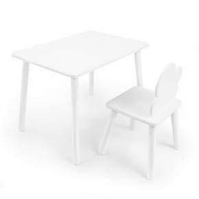 Детский комплект стол и стул «Облачко» Rolti Baby (белый/белый, массив березы/мдф) в Верхней Салде - verhnyaya-salda.ok-mebel.com | фото