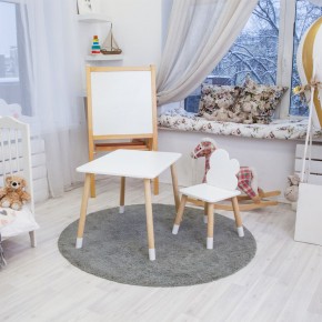 Детский комплект стол и стул «Облачко» Rolti Baby (белый/береза, массив березы/мдф) в Верхней Салде - verhnyaya-salda.ok-mebel.com | фото 4