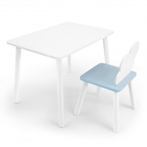Детский комплект стол и стул «Облачко» Rolti Baby (белый/голубой, массив березы/мдф) в Верхней Салде - verhnyaya-salda.ok-mebel.com | фото
