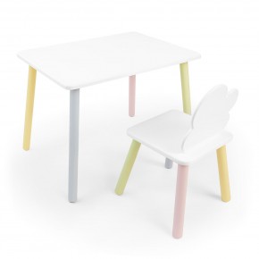 Детский комплект стол и стул «Облачко» Rolti Baby (белый/цветной, массив березы/мдф) в Верхней Салде - verhnyaya-salda.ok-mebel.com | фото