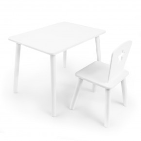 Детский комплект стол и стул «Звезда» Rolti Baby (белый/белый, массив березы/мдф) в Верхней Салде - verhnyaya-salda.ok-mebel.com | фото