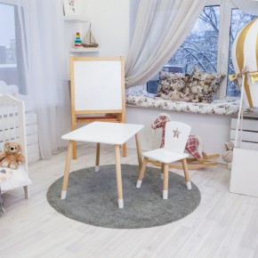 Детский комплект стол и стул «Звезда» Rolti Baby (белый/береза, массив березы/мдф) в Верхней Салде - verhnyaya-salda.ok-mebel.com | фото 3