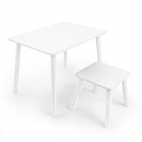 Детский комплект стол и табурет Rolti Baby (белая столешница/белое сиденье/белые ножки) в Верхней Салде - verhnyaya-salda.ok-mebel.com | фото
