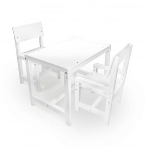 Детский растущий комплект стол и два стула  Я САМ "Лофт" (Белый, Белый) в Верхней Салде - verhnyaya-salda.ok-mebel.com | фото