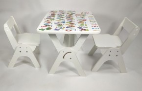 Детский растущий стол-парта и два стула Я САМ "Умка-Дуо" (Алфавит) в Верхней Салде - verhnyaya-salda.ok-mebel.com | фото 1