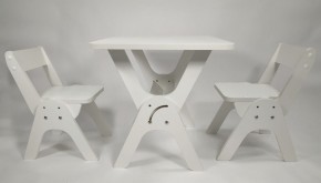 Детский растущий стол-парта и два стула Я САМ "Умка-Дуо" (Белый) в Верхней Салде - verhnyaya-salda.ok-mebel.com | фото 1