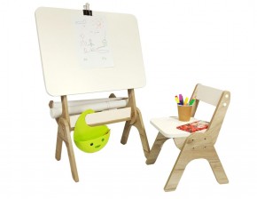 Детский растущий стол-парта и стул Я САМ "Умка" (Дуб/Серый) в Верхней Салде - verhnyaya-salda.ok-mebel.com | фото 3