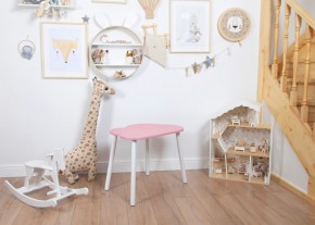 Детский стол Rolti Baby «Облачко»  (розовый/белый, массив березы/мдф) в Верхней Салде - verhnyaya-salda.ok-mebel.com | фото