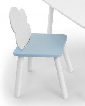 Детский стул Облачко (Белый/Голубой/Белый) в Верхней Салде - verhnyaya-salda.ok-mebel.com | фото 1