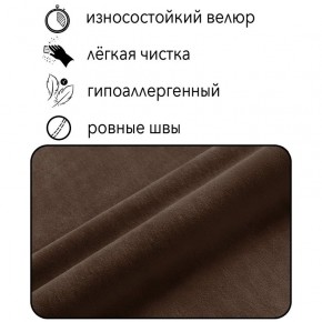 Диван Горизонт Д2-ВК (велюр коричневый) 1200 в Верхней Салде - verhnyaya-salda.ok-mebel.com | фото 4