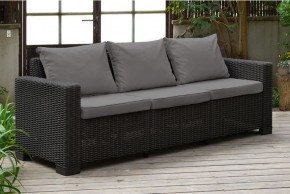 Диван Калифорния 3-х местный (California 3 Sofa), графит в Верхней Салде - verhnyaya-salda.ok-mebel.com | фото