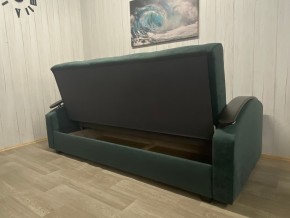 Диван Престиж-16 (НПБ+МДФ) велюр Sensey bottle green в Верхней Салде - verhnyaya-salda.ok-mebel.com | фото 2