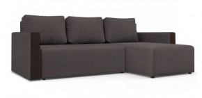 Диван угловой Алиса 3 Bahama GREY - Teos Dark Brown в Верхней Салде - verhnyaya-salda.ok-mebel.com | фото