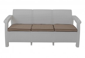 Диван Yalta Premium Sofa 3 Set (Ялта) белый (+подушки под спину) в Верхней Салде - verhnyaya-salda.ok-mebel.com | фото 2