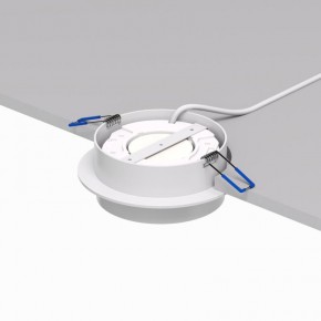 DK2090-WH Встраиваемый светильник FLAT, IP 20, до 15 Вт, GX53, LED, белый, алюминий в Верхней Салде - verhnyaya-salda.ok-mebel.com | фото 3