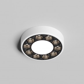 DK2440-WB Встраиваемый светильник DUAL 5+5 Вт, LED 4000K, IP 20, d90mm, белый/черный, алюминий/акрил в Верхней Салде - verhnyaya-salda.ok-mebel.com | фото