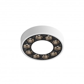 DK2440-WB Встраиваемый светильник DUAL 5+5 Вт, LED 4000K, IP 20, d90mm, белый/черный, алюминий/акрил в Верхней Салде - verhnyaya-salda.ok-mebel.com | фото 4