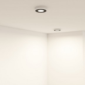 DK2440-WB Встраиваемый светильник DUAL 5+5 Вт, LED 4000K, IP 20, d90mm, белый/черный, алюминий/акрил в Верхней Салде - verhnyaya-salda.ok-mebel.com | фото 6