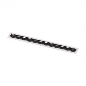 DK2515-WB Встраиваемый светильник SPACE со светодиодом L240mm 220V 20W 38° 4000К IP20 белый/черный алюминий в Верхней Салде - verhnyaya-salda.ok-mebel.com | фото 4