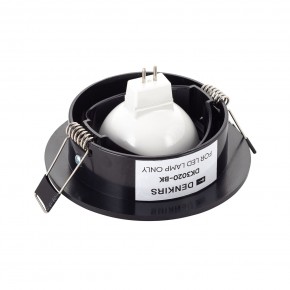 DK3020-BK Встраиваемый светильник, IP 20, 10 Вт, GU5.3, LED, черный, пластик в Верхней Салде - verhnyaya-salda.ok-mebel.com | фото 3