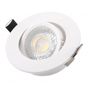 DK3020-WH Встраиваемый светильник, IP 20, 10 Вт, GU5.3, LED, белый, пластик в Верхней Салде - verhnyaya-salda.ok-mebel.com | фото 2