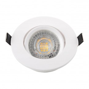DK3020-WH Встраиваемый светильник, IP 20, 10 Вт, GU5.3, LED, белый, пластик в Верхней Салде - verhnyaya-salda.ok-mebel.com | фото 4