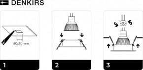 DK3021-BK Встраиваемый светильник, IP 20, 10 Вт, GU5.3, LED, черный, пластик в Верхней Салде - verhnyaya-salda.ok-mebel.com | фото 5