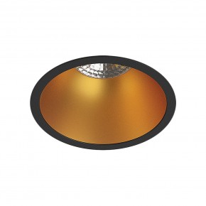 DK3026-BG Встраиваемый светильник, IP 20, 10 Вт, GU5.3, LED, черный/золотой, пластик в Верхней Салде - verhnyaya-salda.ok-mebel.com | фото