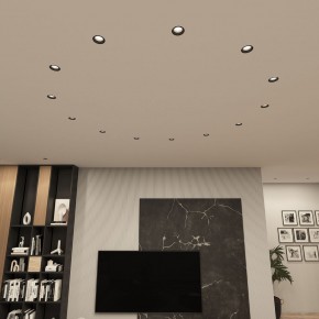 DK3055-BK Встраиваемый светильник, IP 20, 10 Вт, GU5.3, LED, черный, пластик в Верхней Салде - verhnyaya-salda.ok-mebel.com | фото 3