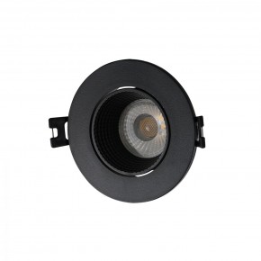 DK3061-BK Встраиваемый светильник, IP 20, 10 Вт, GU5.3, LED, черный/черный, пластик в Верхней Салде - verhnyaya-salda.ok-mebel.com | фото