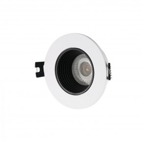 DK3061-WH+BK Встраиваемый светильник, IP 20, 10 Вт, GU5.3, LED, белый/черный, пластик в Верхней Салде - verhnyaya-salda.ok-mebel.com | фото