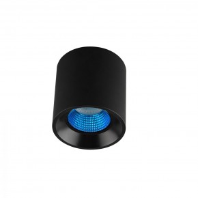 DK3090-BK+CY Светильник накладной IP 20, 10 Вт, GU5.3, LED, черный/голубой, пластик в Верхней Салде - verhnyaya-salda.ok-mebel.com | фото