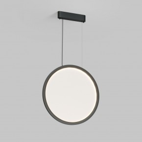 DK6606-BK Подвесной вертикальный светильник Veil со светодиодом H1700 d600 220V 48W 3000-6000K IP20 черный алюминий в Верхней Салде - verhnyaya-salda.ok-mebel.com | фото
