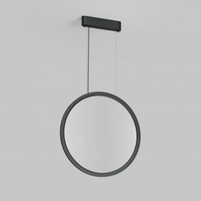 DK6606-BK Подвесной вертикальный светильник Veil со светодиодом H1700 d600 220V 48W 3000-6000K IP20 черный алюминий в Верхней Салде - verhnyaya-salda.ok-mebel.com | фото 2