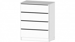 ЭЛЕГАНТ Комод 4 ящика (белый) в Верхней Салде - verhnyaya-salda.ok-mebel.com | фото